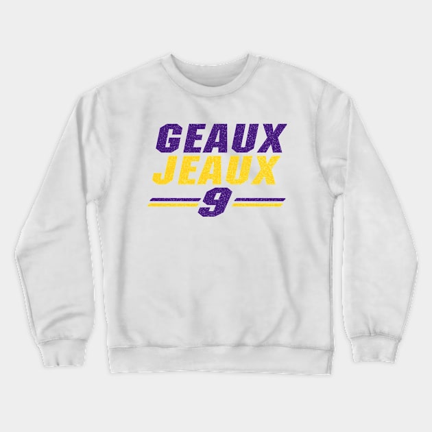 Joe Burreaux _GEAUX JEAUX_Shirt Go Tigers Shirt Joe Burrow vintage Crewneck Sweatshirt by Attia17